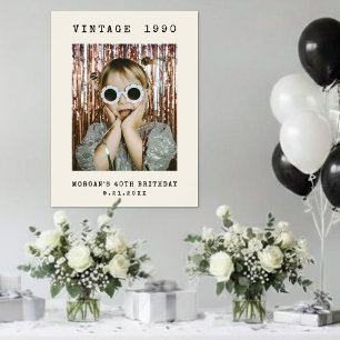 Poster Cartão de Boas-Vindas para Festa de Aniversário co