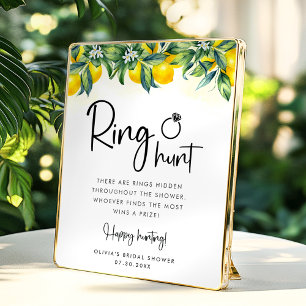 Poster Cartão de Chá de panela de Caça-Ring Lemon