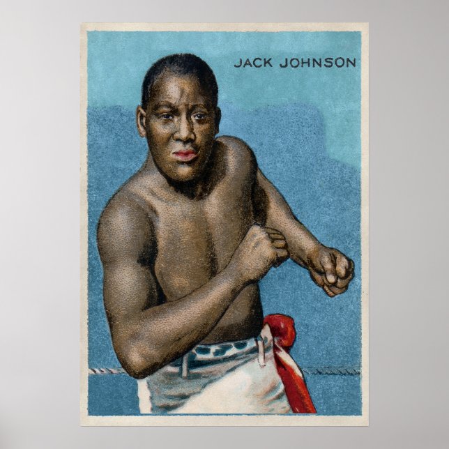 Poster Cartão de Cigarro Vintage Jack Johnson (Frente)