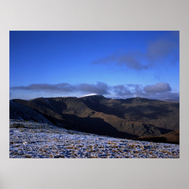 Poster Cartão de Férias Helvellyn Winter (Frente)