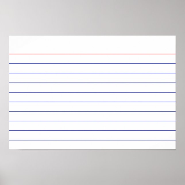 Poster Cartão de Índice (Frente)