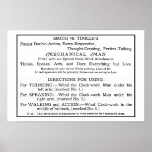 Poster Cartão de instrução de Tik-Tok