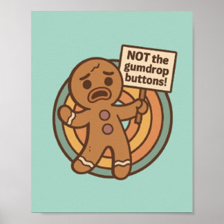 Poster Cartão de Natal de Gengibre Gingy Fofo