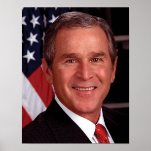 Poster Cartão de Natal do Presidente Americano George Bus