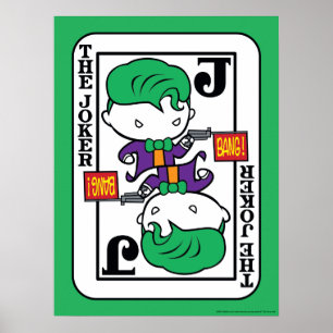 Póster Cartão de Reprodução de Joker Chibi