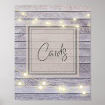 Cartão de Sinal de Casamento Rústico no Campo ou d