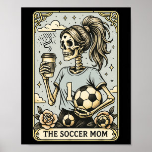 Poster Cartão de Tarô da Mãe de Futebol, Futebol de Hallo