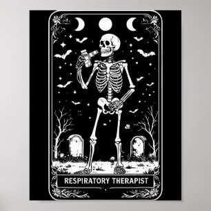 Poster Cartão de Tarot de Terapeuta Respiratório de Hallo