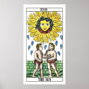 Póster Cartão de The Sun Tarot