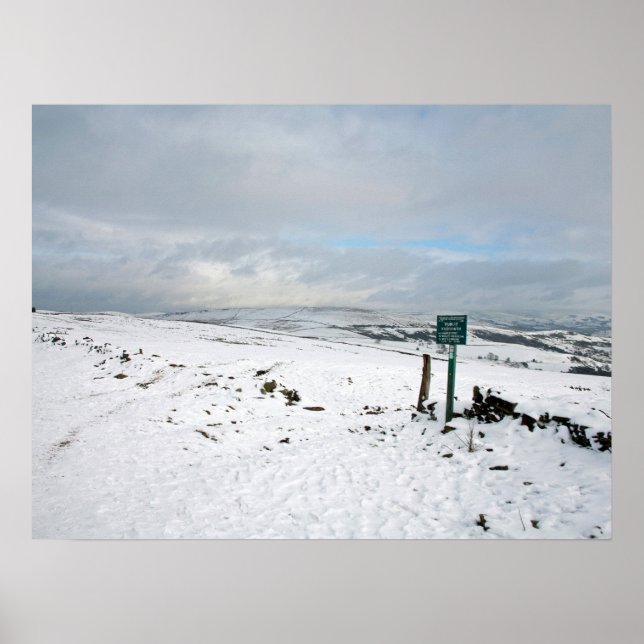 Poster Cartão-postal Bowstonegate de inverno (Frente)