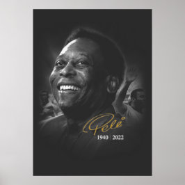 Poster Cartão Postal Camiseta Pelé - 1940-2022 