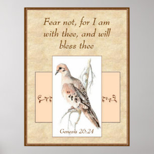 Poster Cartão-postal de aves aquáticas com medo