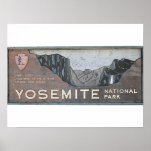 Poster Cartão-postal de boas-vindas do Yosemite