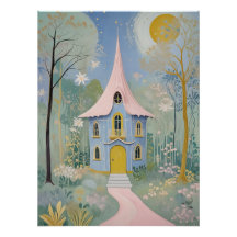 Cartão postal de Feriado de Algodão Encantado