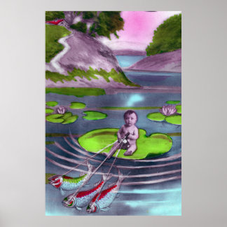 Poster Cartão postal francês da April Fool Vintage