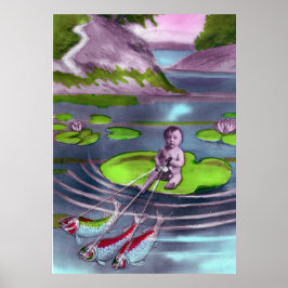 Poster Cartão postal francês da April Fool Vintage