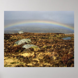 Poster Cartão-postal Rainbow Rannoch Moor