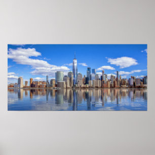 Poster Cartão postal Skyline da Torre de Liberdade Nova 