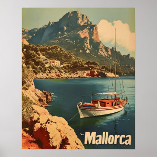 Poster Cartão postal Vintage - Bliss Costais de Maiorca