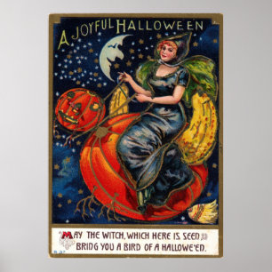 Poster Cartão postal Vintage Halloween