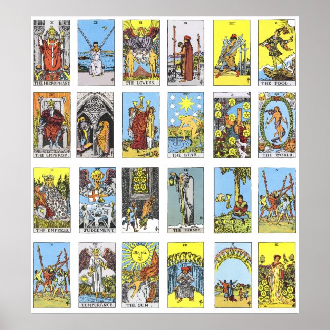 Póster Cartão Tarot (Frente)