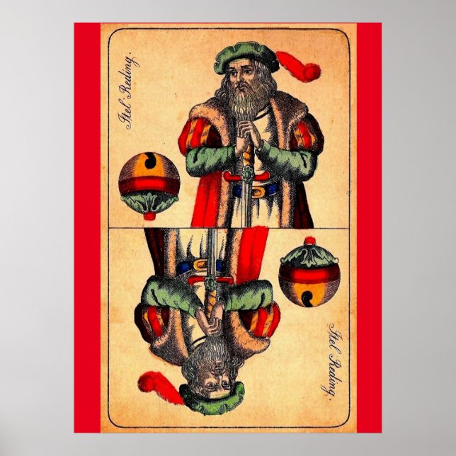 Póster Cartão tarot do século XIX n.º 2 (Frente)