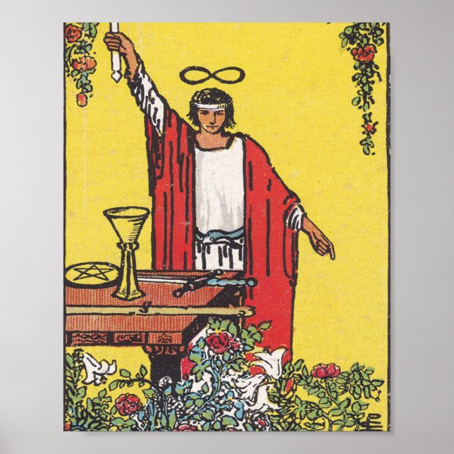 Poster Cartão Tarot Mágico (Frente)