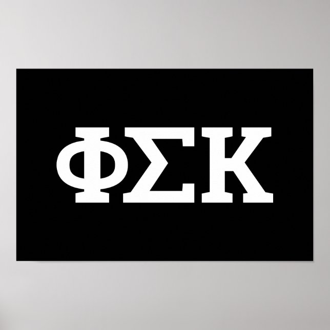 Poster Cartas Phi Sigma Kappa (Frente)