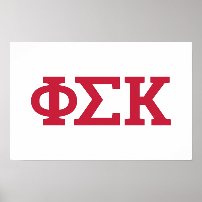 Poster Cartas Phi Sigma Kappa (Frente)