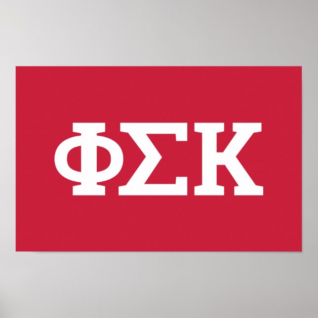 Poster Cartas Phi Sigma Kappa (Frente)