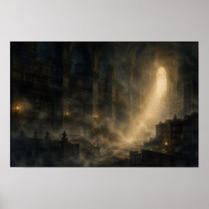 Poster Cartaz 霧の古書館 — KŌAN (Paisagem)