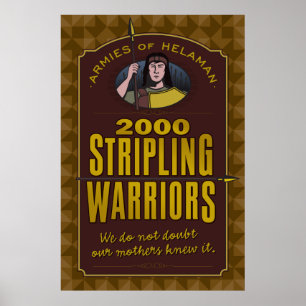 Póster Cartaz 2000 dos guerreiros do Stripling