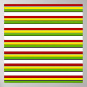 Póster Cartaz 52x52 ou Menor, Listras Rasta, Horizontal