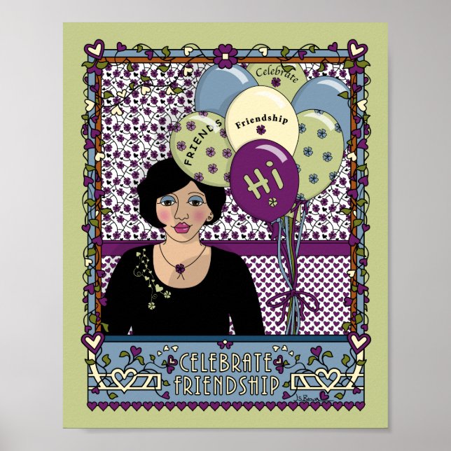 Poster Cartaz 8x10 Celebrar Amizade (Frente)