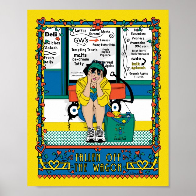 Poster Cartaz 8x10 Fallen Off The Wagon_B_ (Frente)