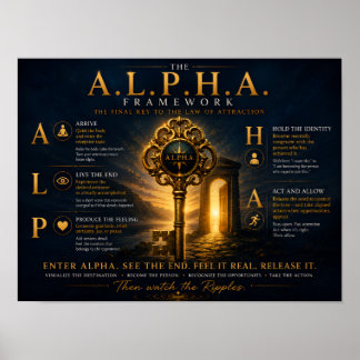 Poster Cartaz A.L.P.H.A. 16x12