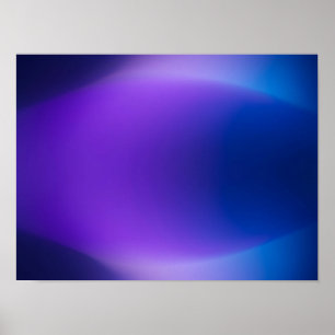 Poster Cartaz Abstrato com Gradiente Violeta Azul Luminos