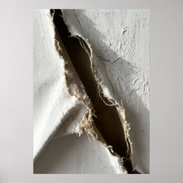 Poster Cartaz Abstrato Fenda na Terra Bruta | Textura Geo