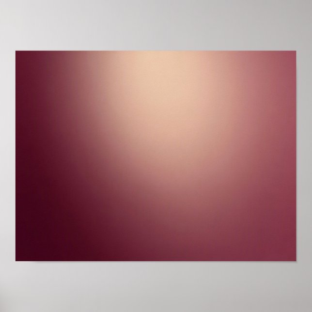 Poster Cartaz Abstrato Gradiente Suave Rosa Bege Borgonha (Frente)