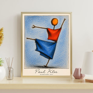 Poster Cartaz Abstrato Modernista de Paul Klee Espantalho
