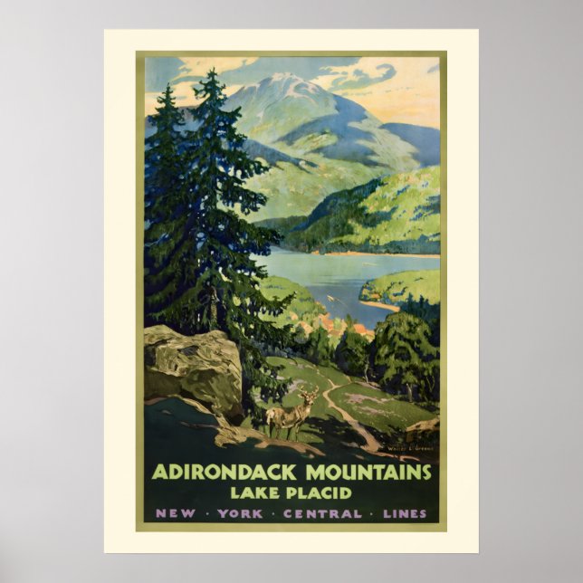 Poster Cartaz Adirondack Mtns 20x28 (Frente)