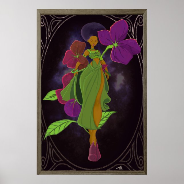 Poster Cartaz Africano de Oshun (Frente)