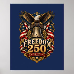 Poster Cartaz Águia Sino da Liberdade 250 Liberdade Marin