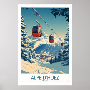 Poster Cartaz Alpe dHuez França 1
