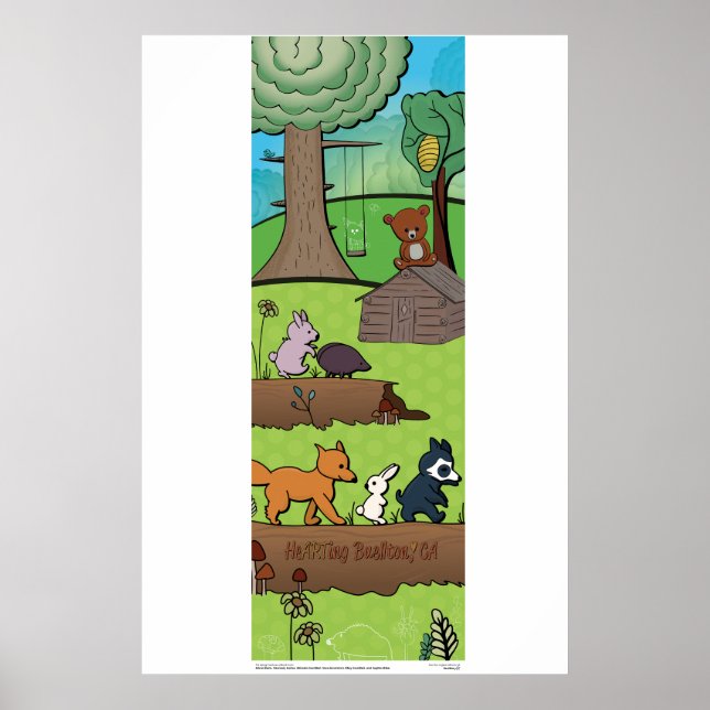 Poster Cartaz - Amigos Animais (Frente)