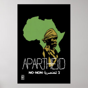 Poster Cartaz Anti-Apartheid OSPAAAL