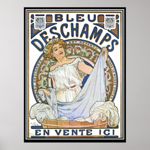 Poster Cartaz Antigo Alphonse Mucha Anúncio