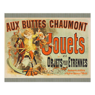 Póster Cartaz Antigo Amigos do Brinquedo Francês Joets