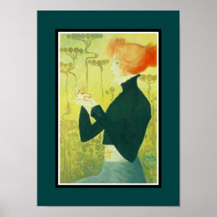 Póster Cartaz Antigo Artistas Famosos Sarah Bernhardt