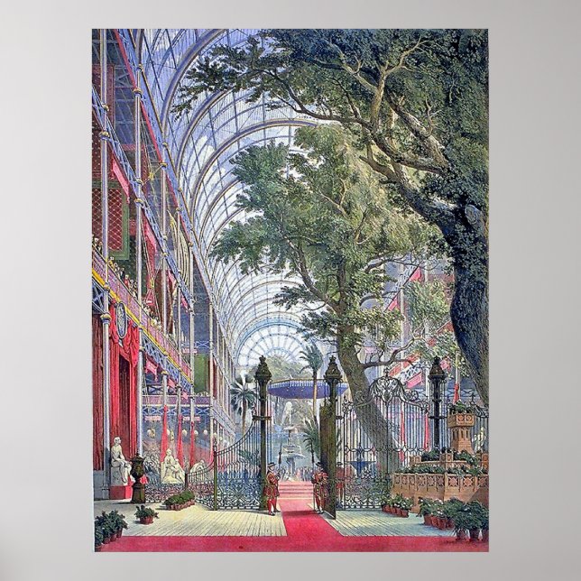 Póster Cartaz Antigo da Exposição de Londres (Frente)